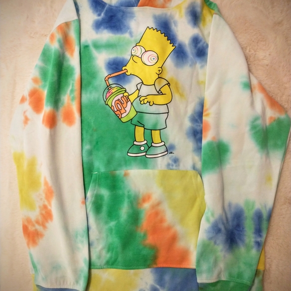 Bart Simpson Psychedelic Slurpee Hoodie - Picture 1 of 3